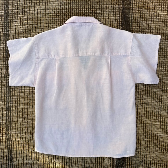 Vintage Lisa & Scott Linen Blouse. Pale pink. Size 4. Excellent condition. - Picture 5 of 5